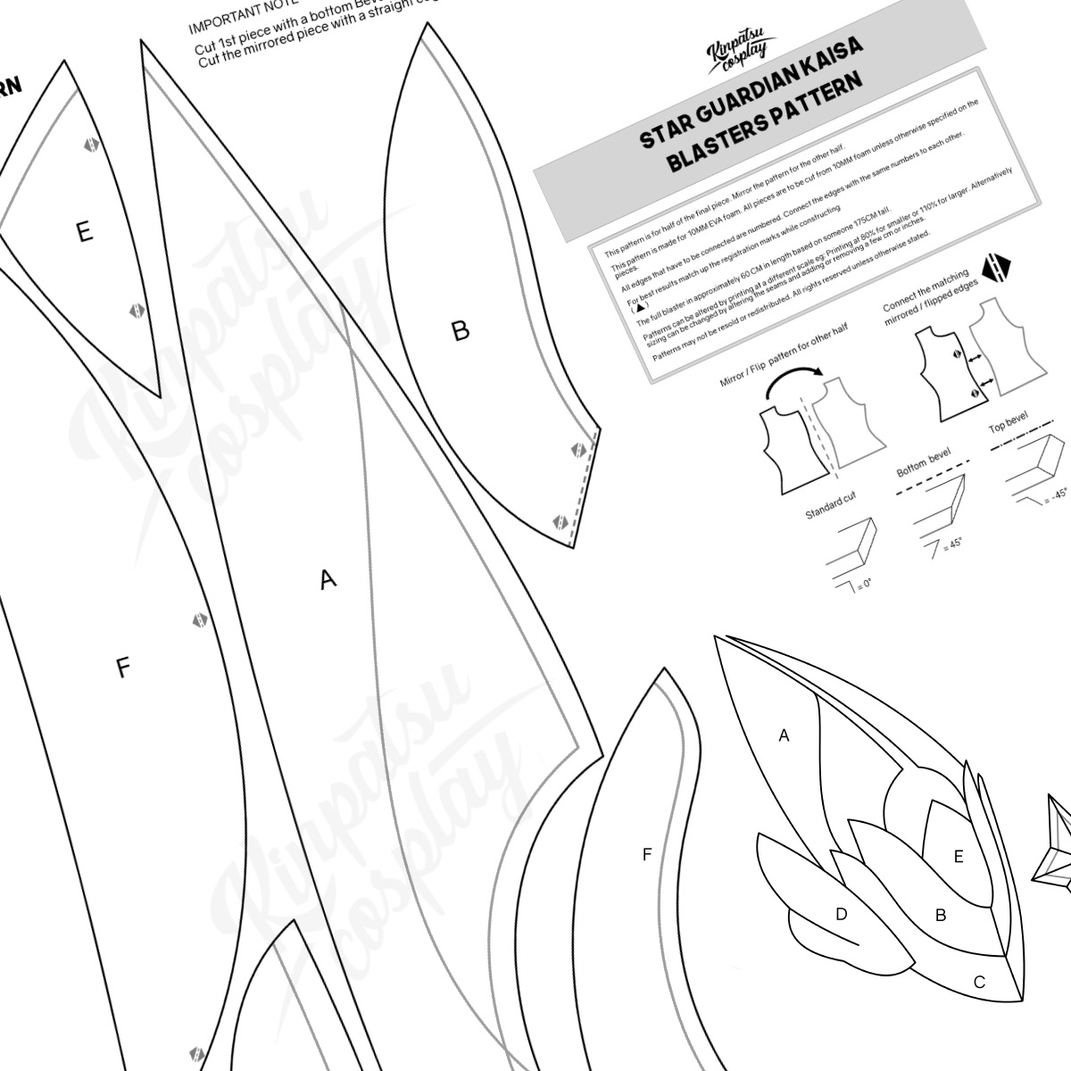 Star Guardian Kaisa Blasters (League of Legends) Prop Tutorial & Pattern (DIGITAL DOWNLOAD)